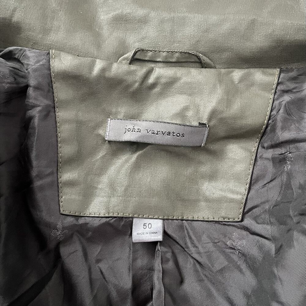 John Varvatos Collection Kara‎ Cotton Full Zip Jacket EU 50 US L Teakwood READ - Picture 11 of 15
